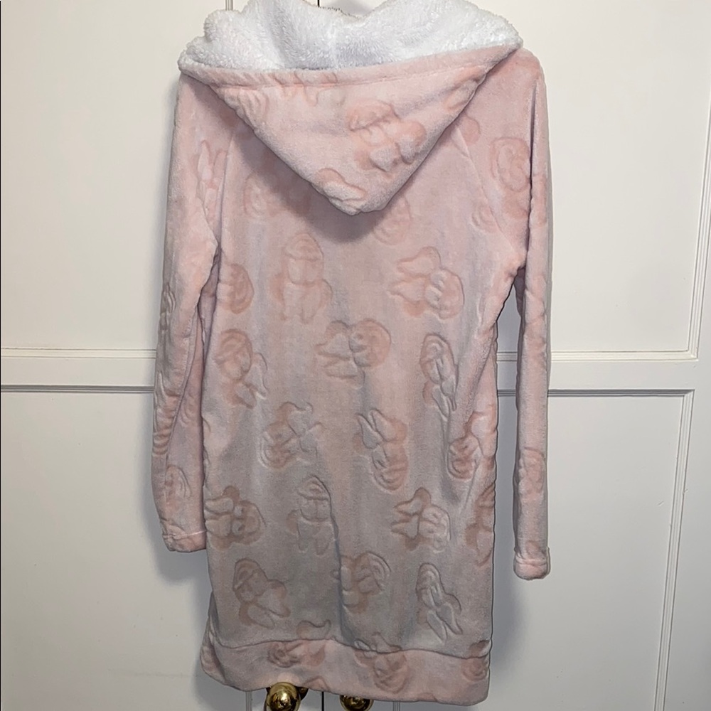 Disney Medium Pink Minnie Fleece Lounger with Sherpa Hood - Picture 4 of 14